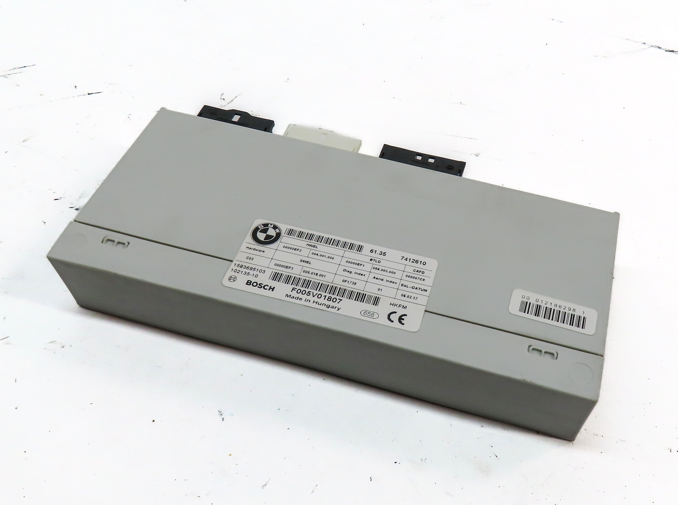 2015-2017 BMW X1 X5M X6 X6M (F16 F48 F85 F86) REAR TRUNK LIFTGATE CONTROL MODULE — exact item pictured